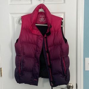 L.L. Bean Pink Puffy Vest